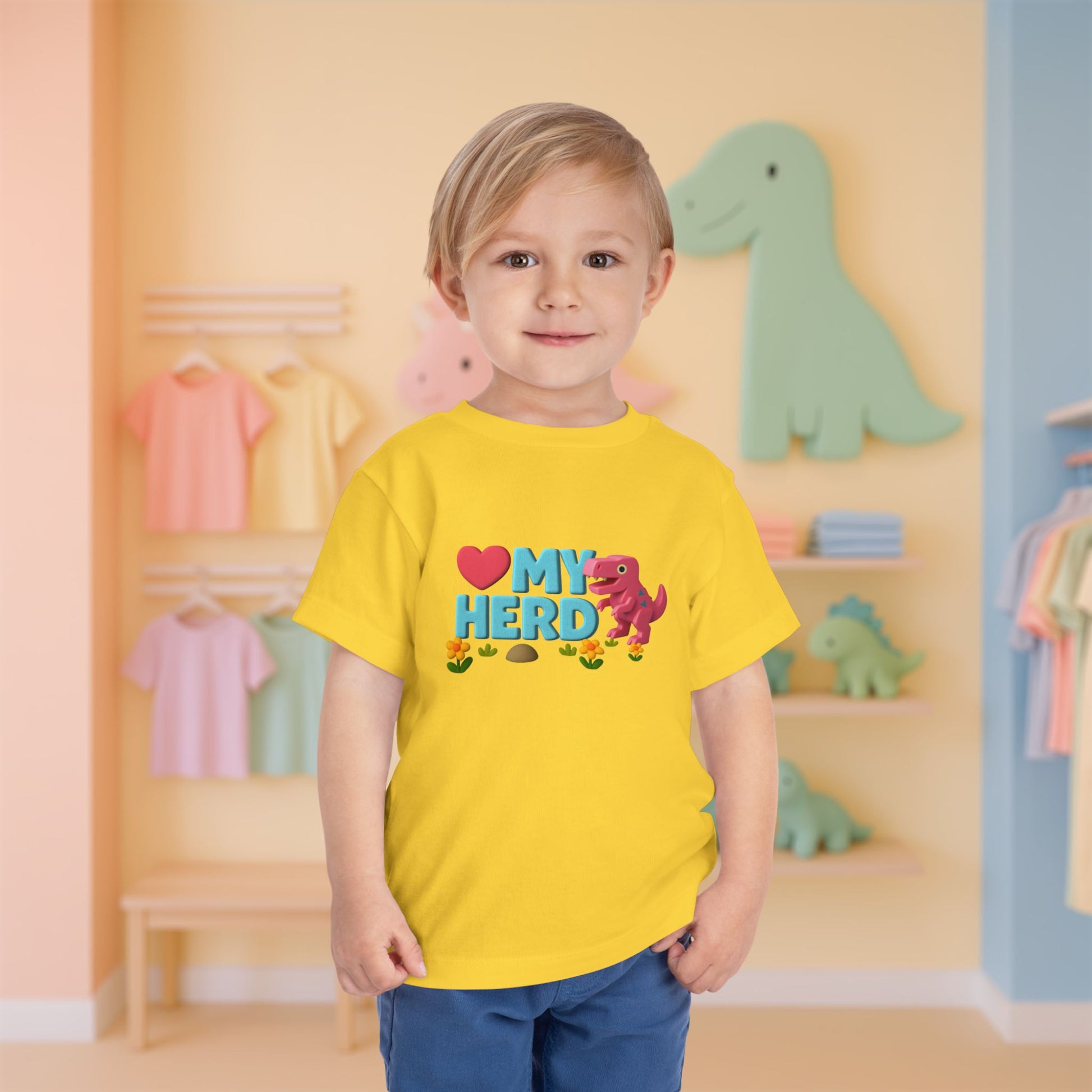 LOVE My Herd - Double-sided Toddler Dinosaur Tee