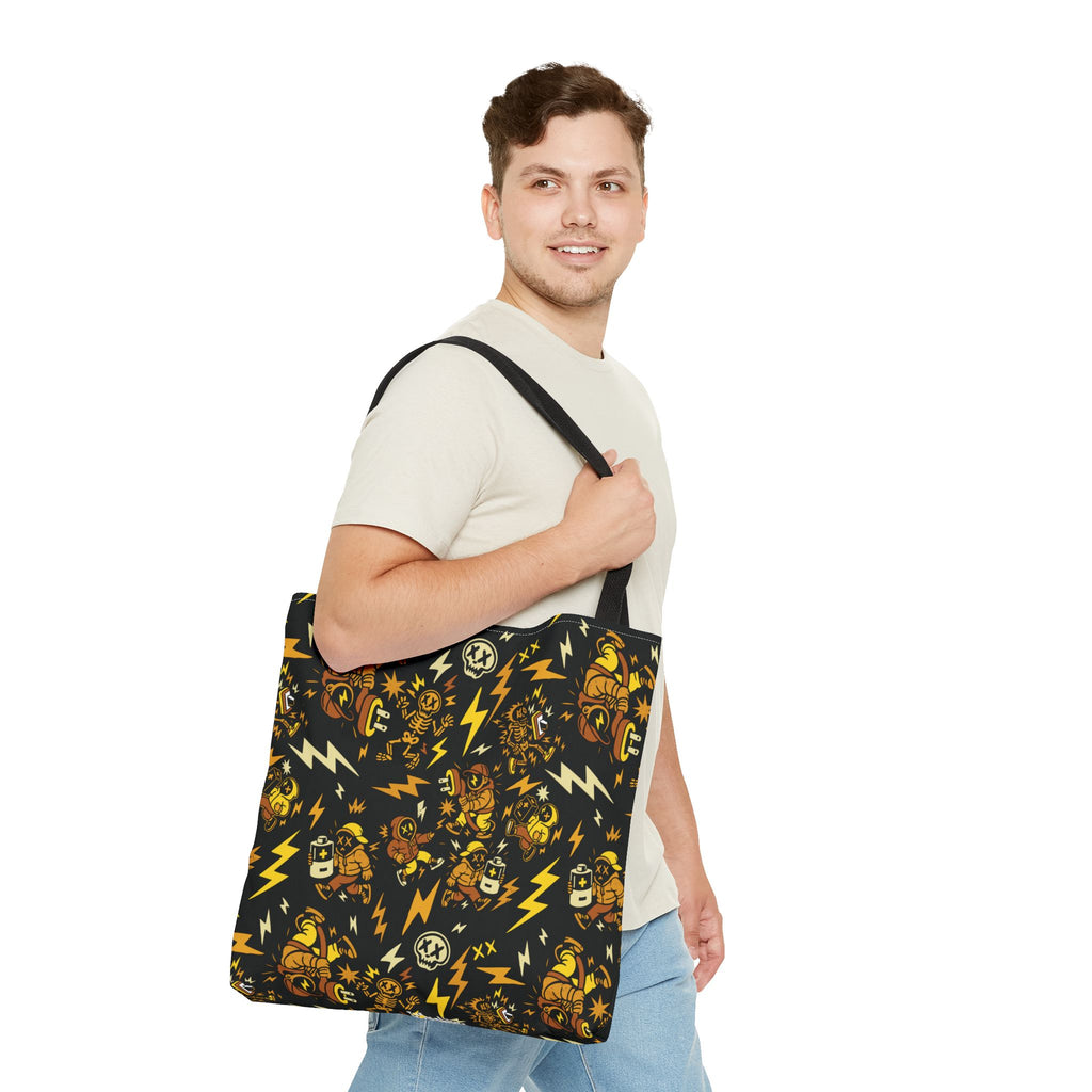 Electric Kreepy Kyds Pattern Tote Bag