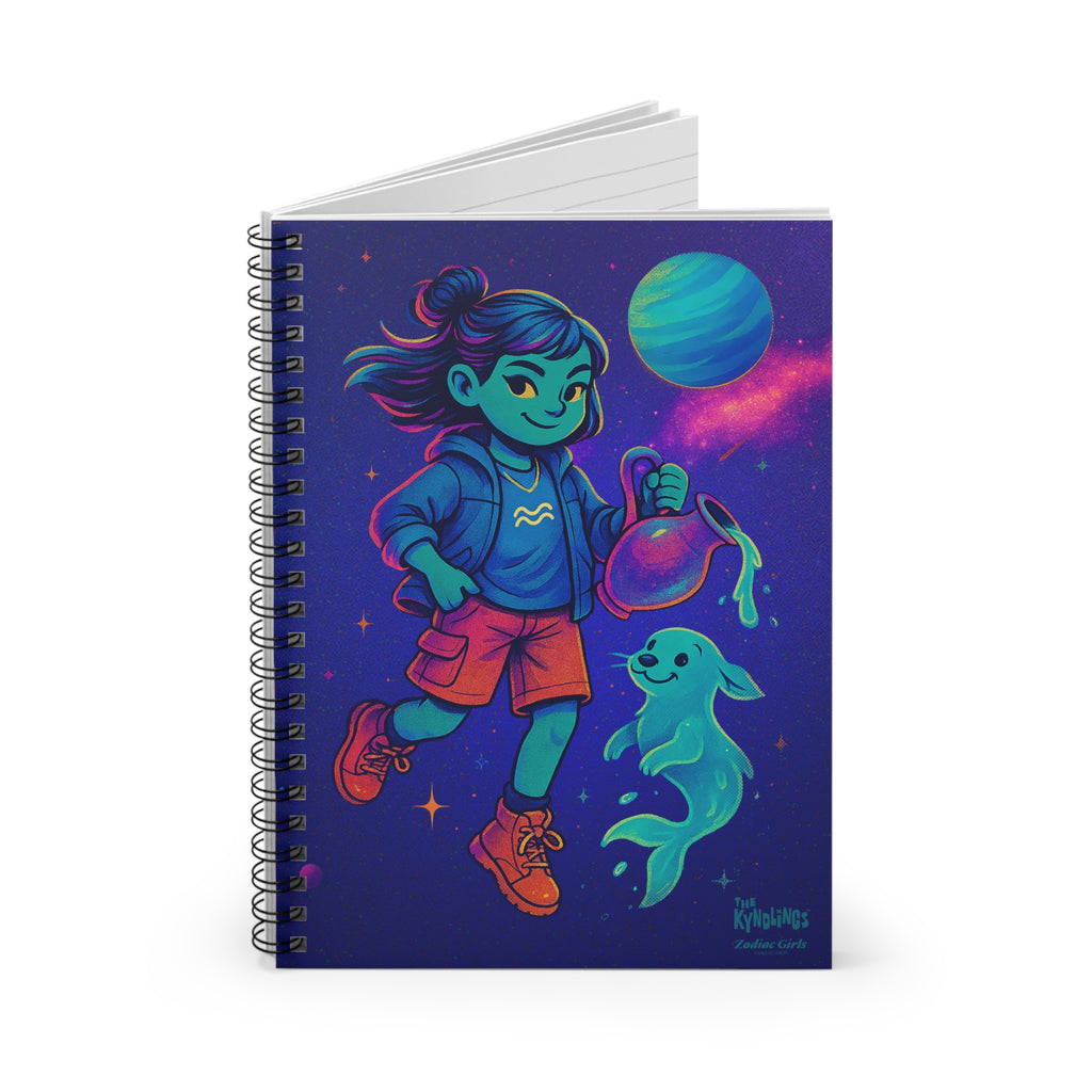 Spiral Notebook by Zodiac Girls: Aquarius