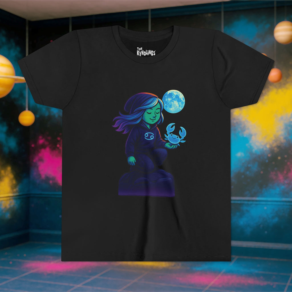 Cancer Zodiac Girl Youth T-Shirt