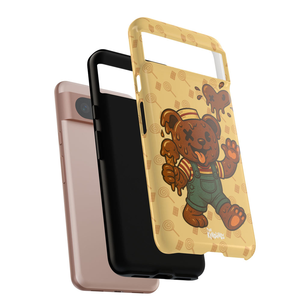 ChocoBear Phone Case - Melting Chocolate Bear Design for iPhone, Samsung Galaxy, and Google Pixel