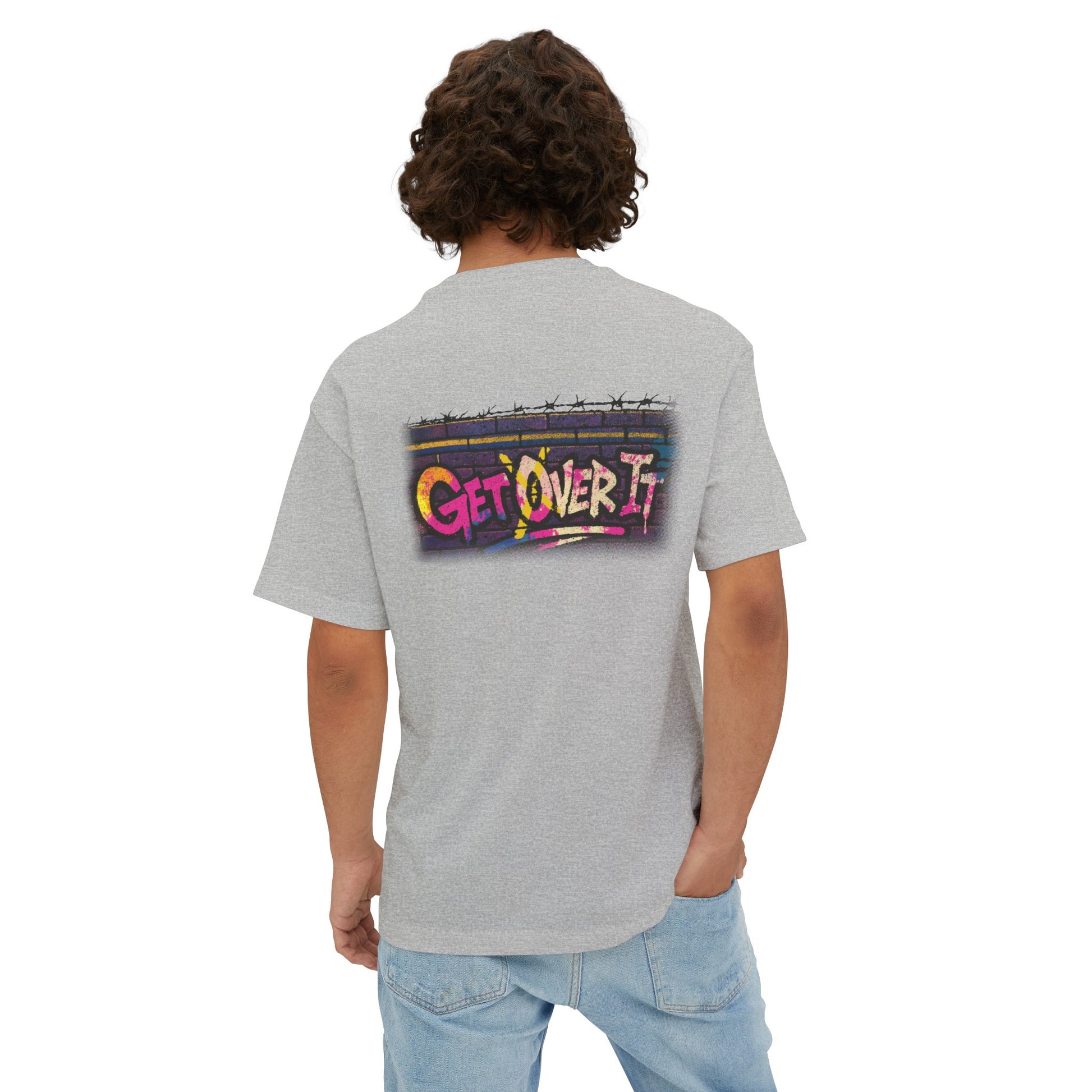 “Get Over It” Jump Shirt Oversized Boxy Tee