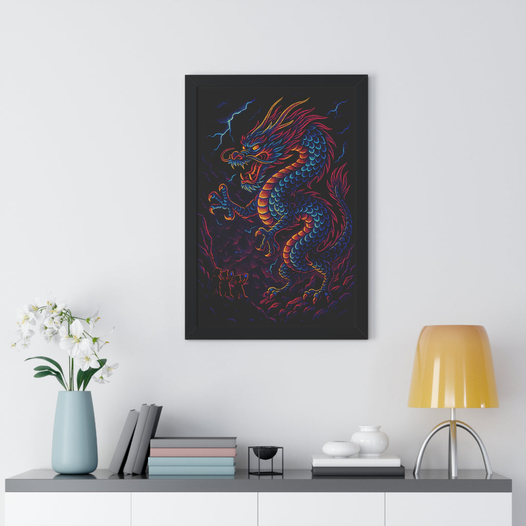 Bold Dragon Framed Poster