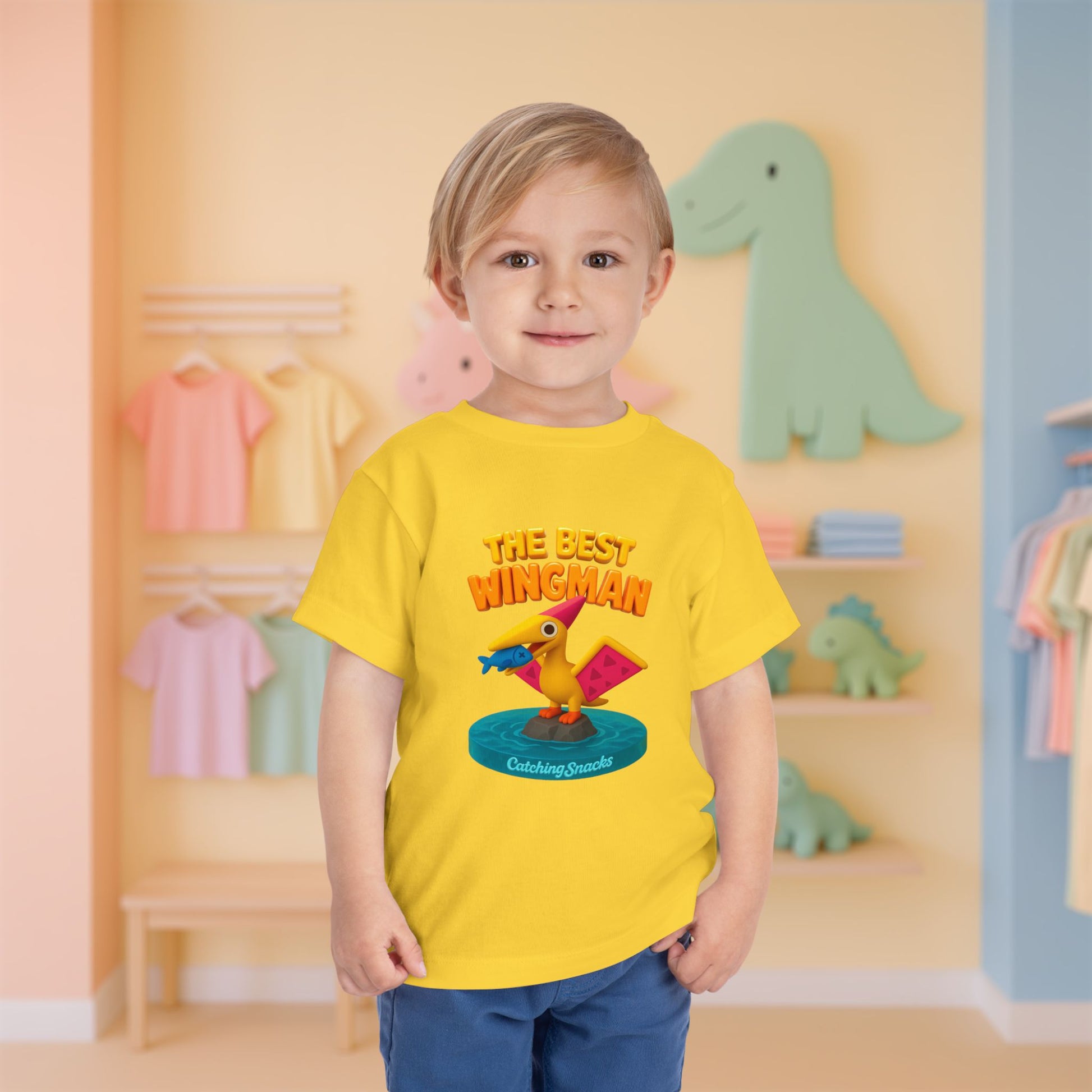 The Best Wingman, PTerry the Pterosaur | Toddler Dinosaur Tee