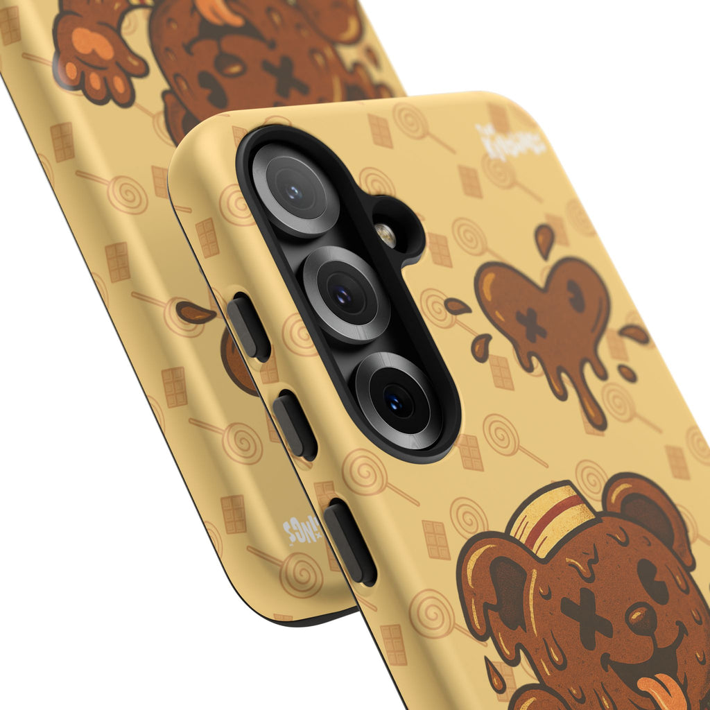ChocoBear Phone Case - Melting Chocolate Bear Design for iPhone, Samsung Galaxy, and Google Pixel