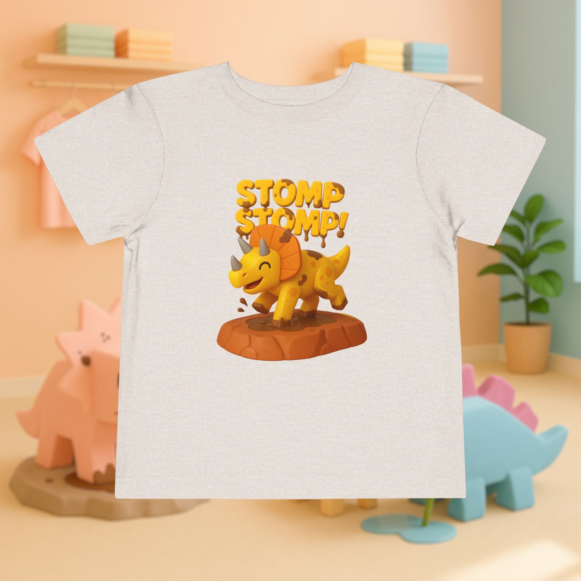STOMP STOMP! Cera the Triceratops | Toddler Dinosaur Tee