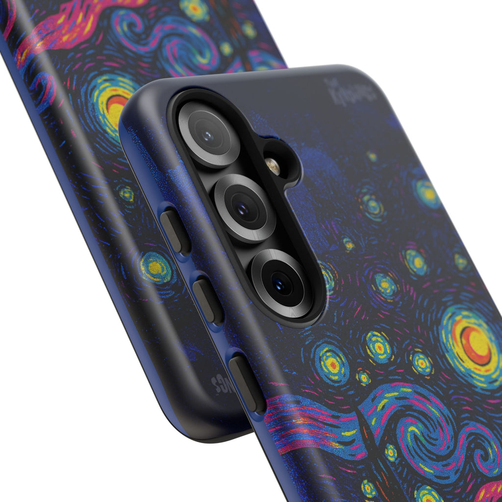 Starry Artist Phone Case | Van Gogh-Inspired Masked Art | Bold Indie Aesthetic Cover for iPhone & Samsung