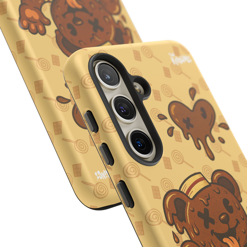 ChocoBear Phone Case - Melting Chocolate Bear Design for iPhone, Samsung Galaxy, and Google Pixel