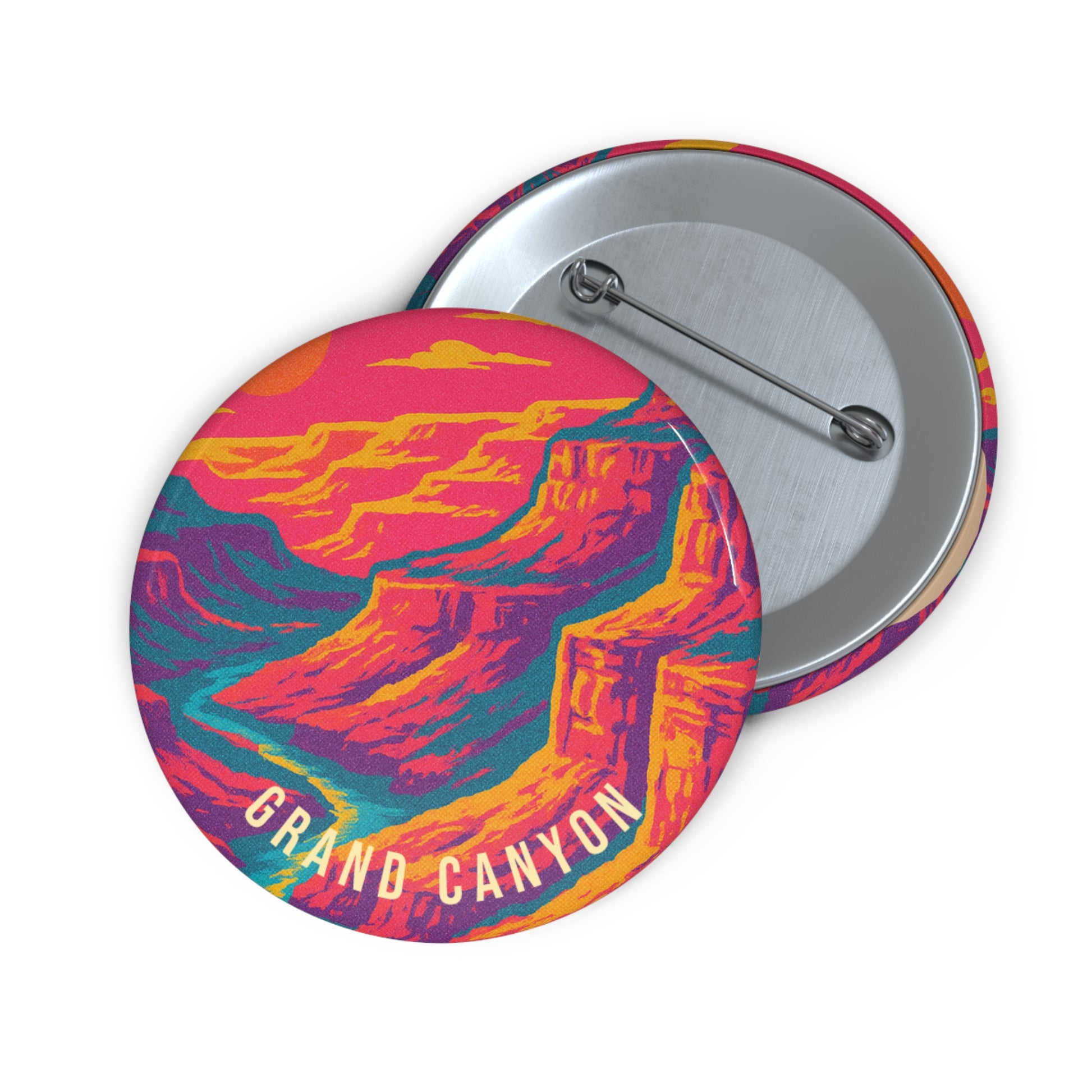 Grand Canyon Ntl Park Pin Button: VINTAGEGRAPH Collection