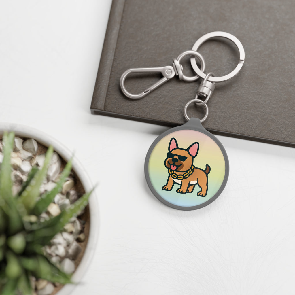 French Bulldog (Fawn) Keyring Tag : Pocket Pet Collection