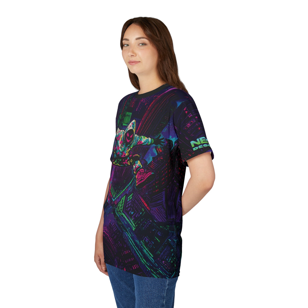 Neon Descent Cyberpunk Tee