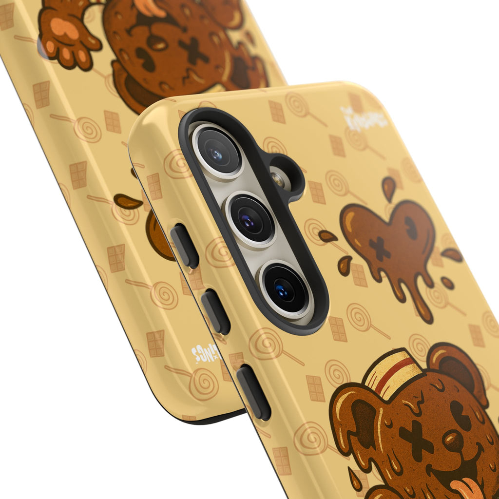 ChocoBear Phone Case - Melting Chocolate Bear Design for iPhone, Samsung Galaxy, and Google Pixel