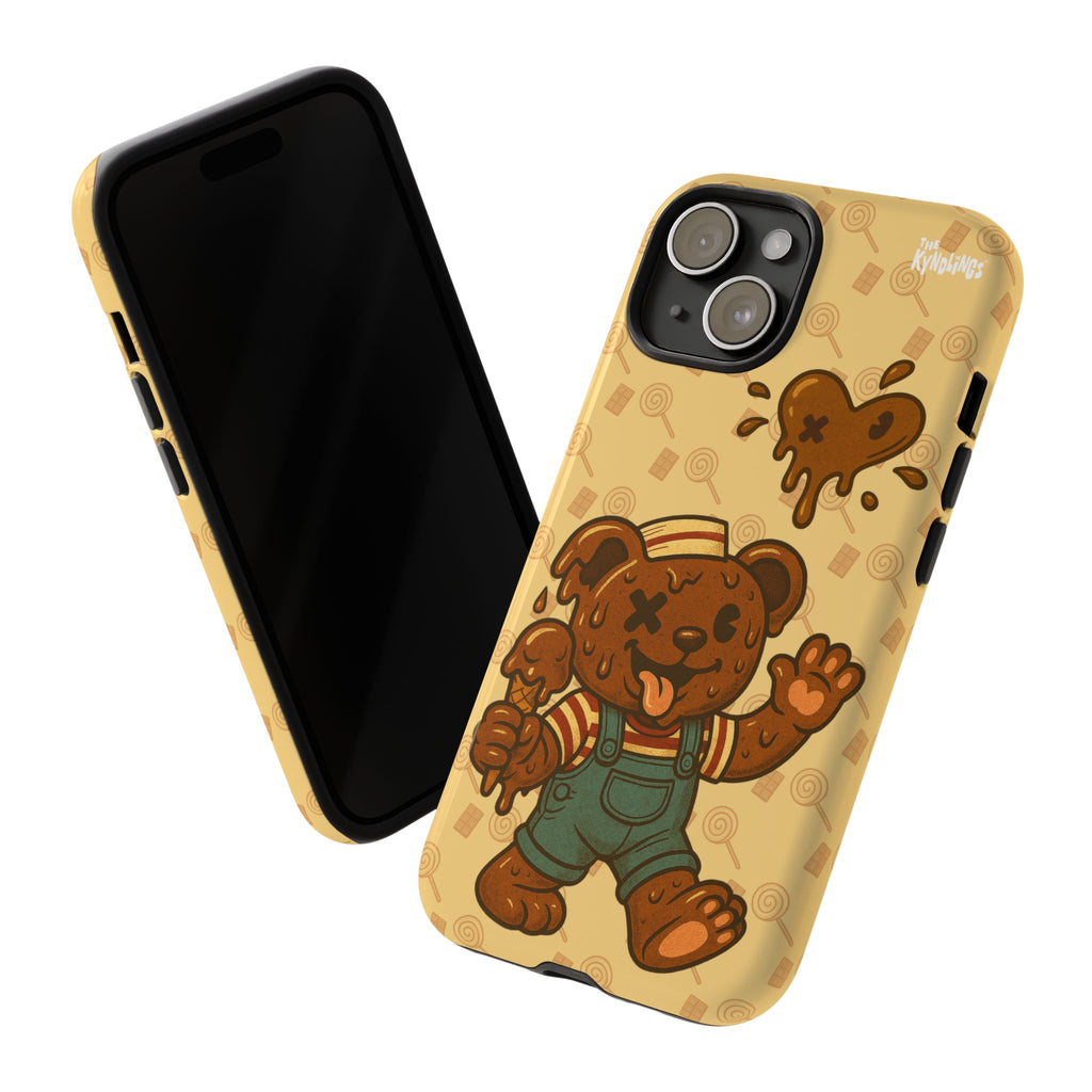 ChocoBear Phone Case - Melting Chocolate Bear Design for iPhone, Samsung Galaxy, and Google Pixel