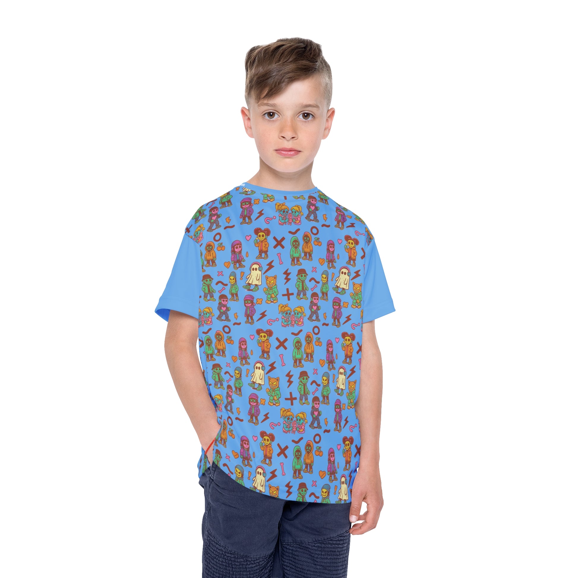 Kid's Pattern Sports Jersey - Kreepy Kyds