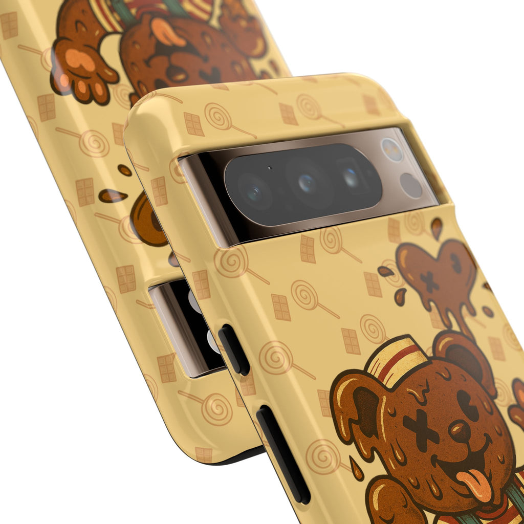 ChocoBear Phone Case - Melting Chocolate Bear Design for iPhone, Samsung Galaxy, and Google Pixel