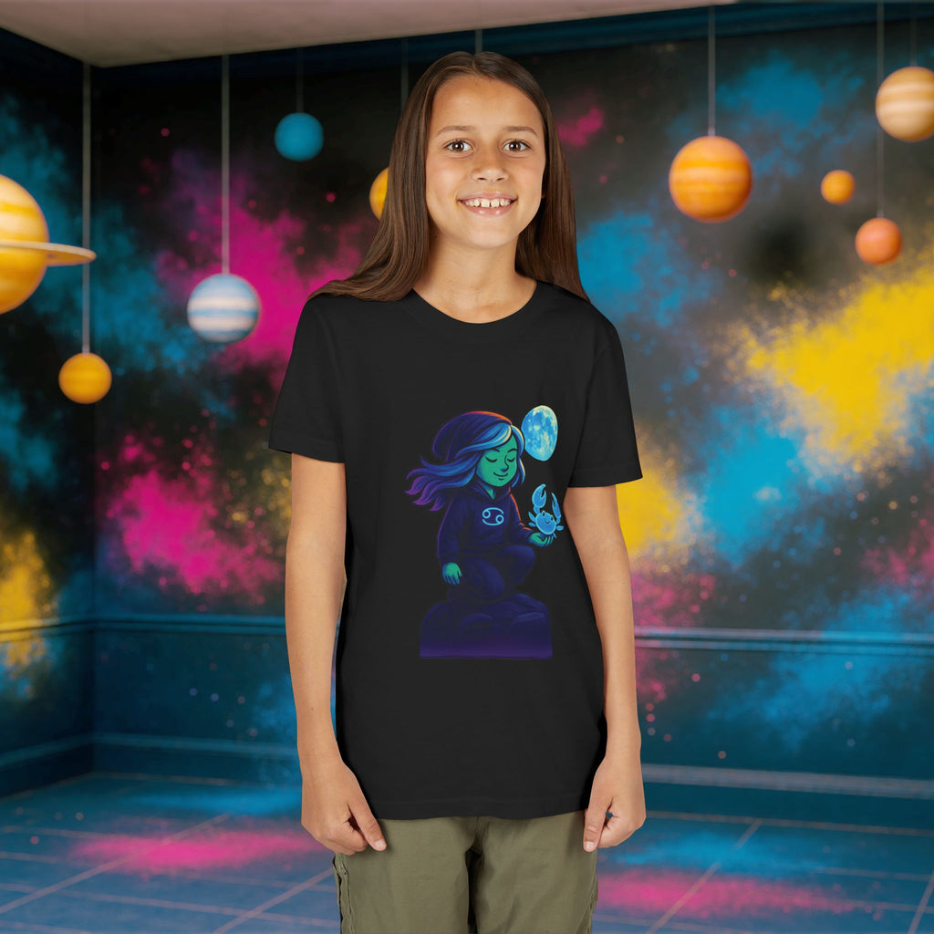 Cancer Zodiac Girl Youth T-Shirt