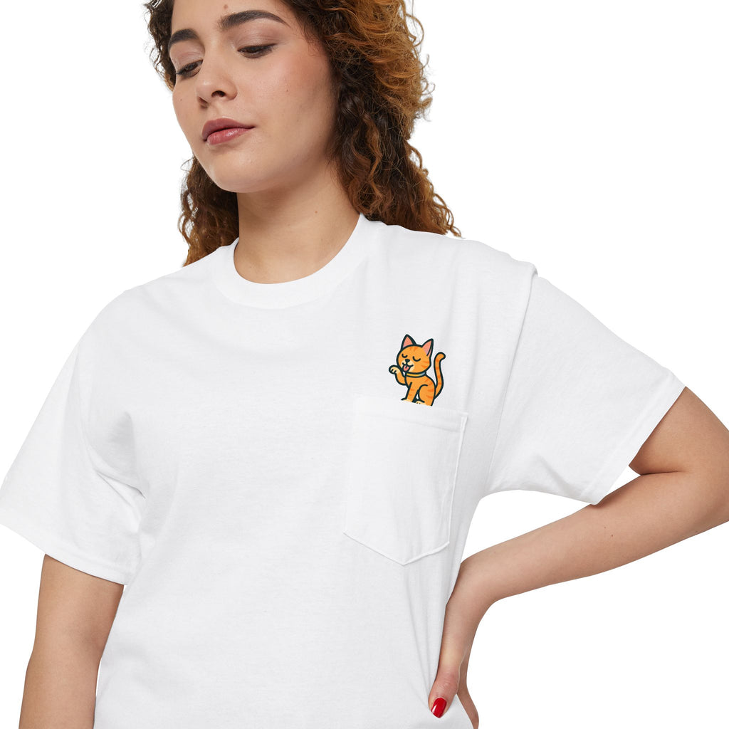 Orange Tabby Cat T-Shirt: Pocket Pets By Kyndlings