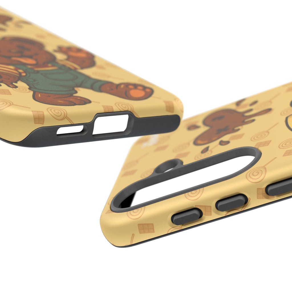 ChocoBear Phone Case - Melting Chocolate Bear Design for iPhone, Samsung Galaxy, and Google Pixel