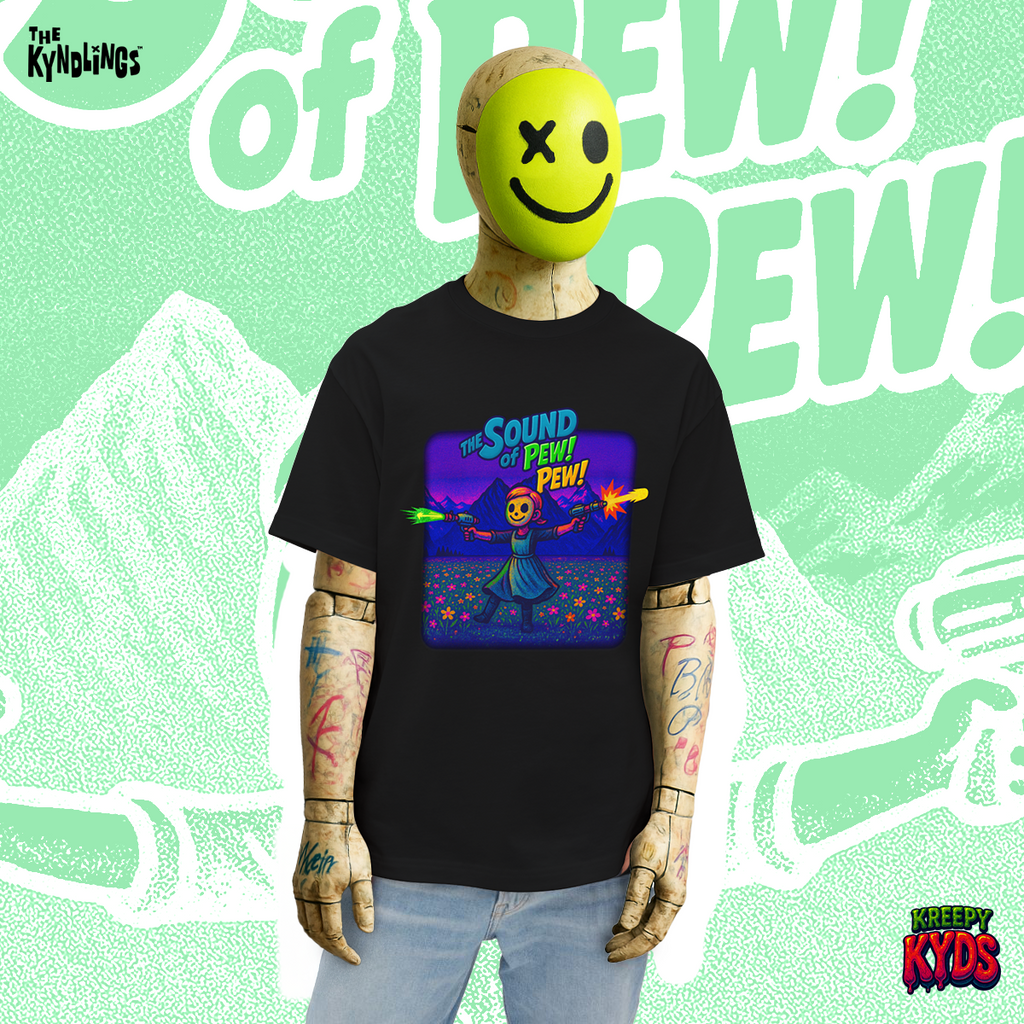 The Sound of Pew Pew : Oversized Graphic Tee