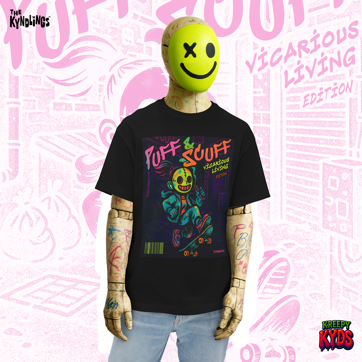 PUFF & SCUFF : Bold Unisex Oversized Graphic Tee