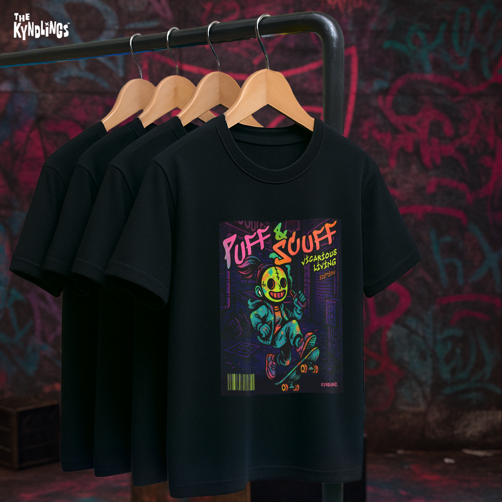 PUFF & SCUFF : Bold Unisex Oversized Graphic Tee
