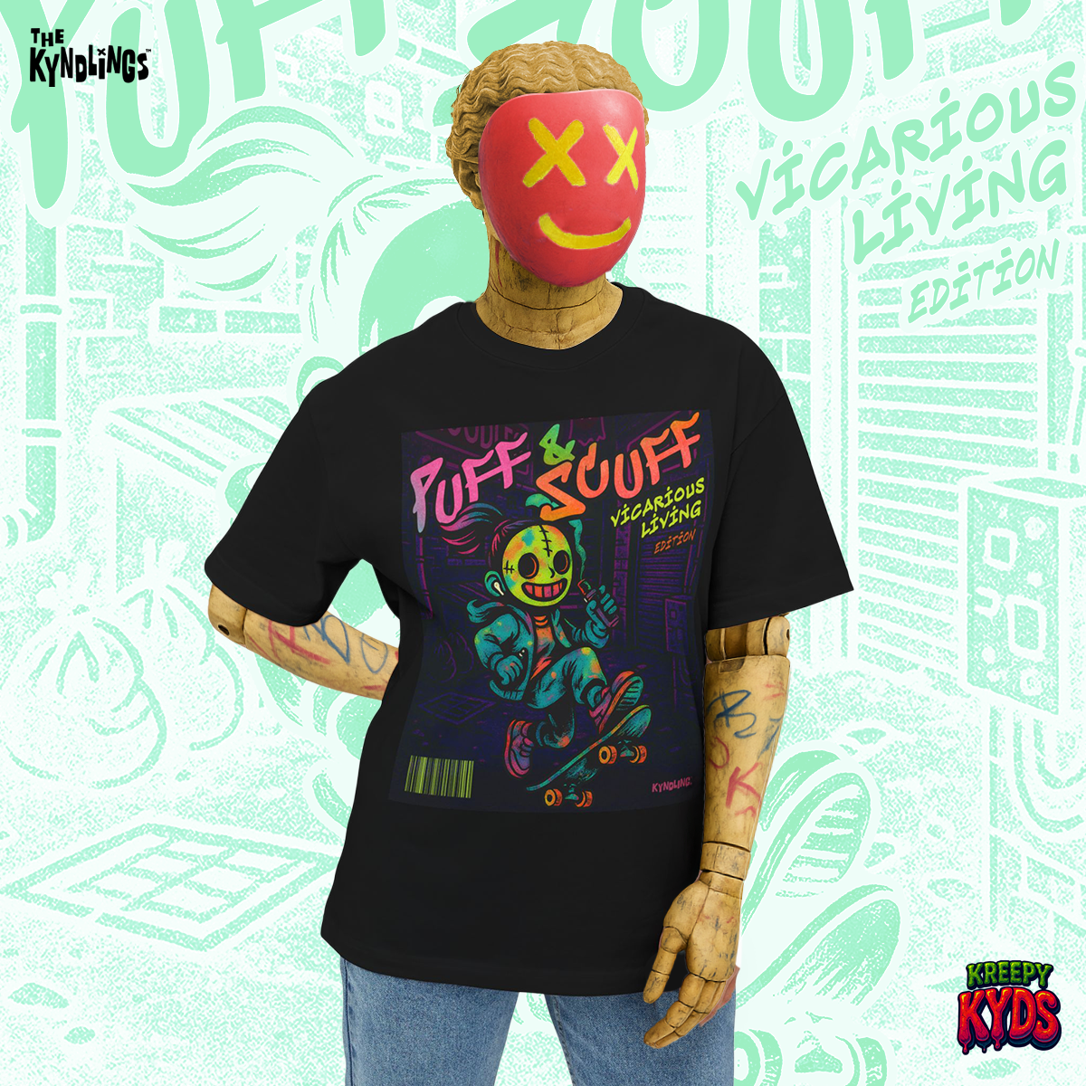PUFF & SCUFF : Bold Unisex Oversized Graphic Tee