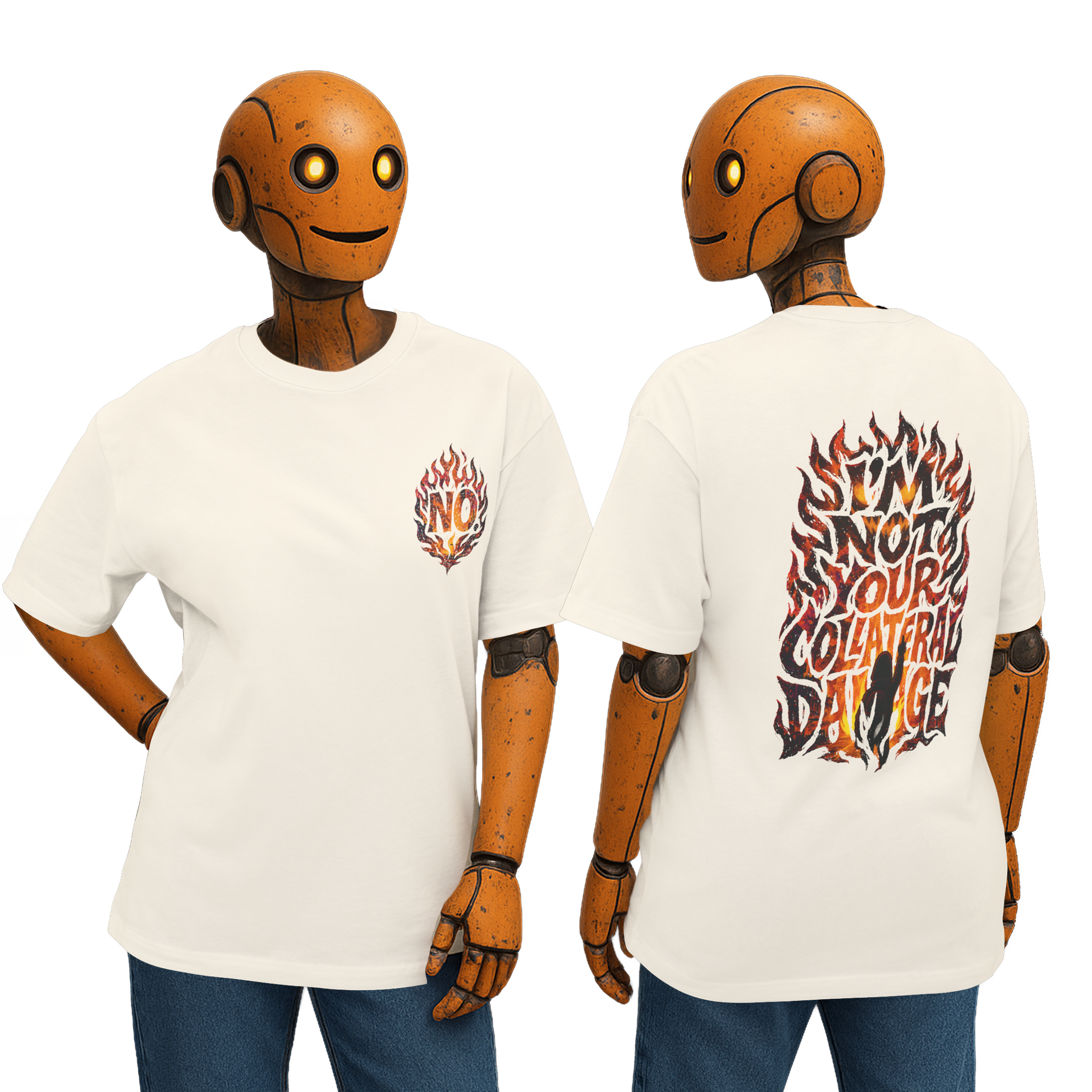 “I'm Not Your Collateral Damage”  Shirt Oversized Boxy Tee