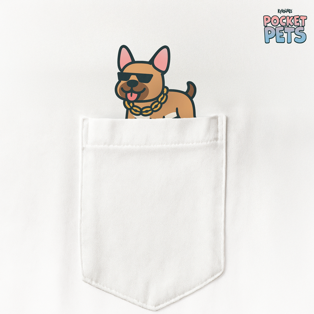 French Bulldogs (Fawn) T-Shirt: Pocket Pets By Kyndlings