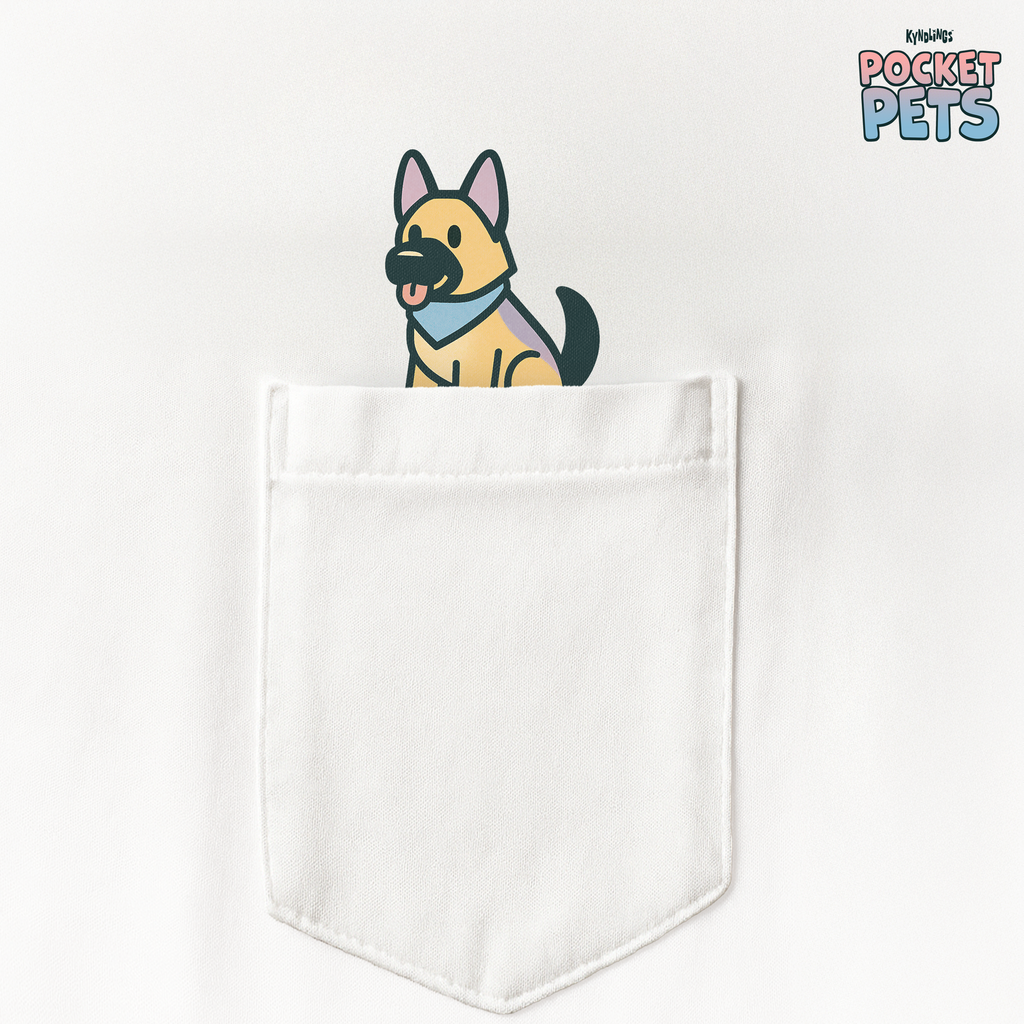 German Shepard T-Shirt: Pocket Pets By Kyndlings