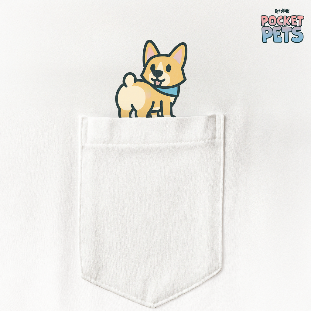 Corgi T-Shirt: Pocket Pets By Kyndlings