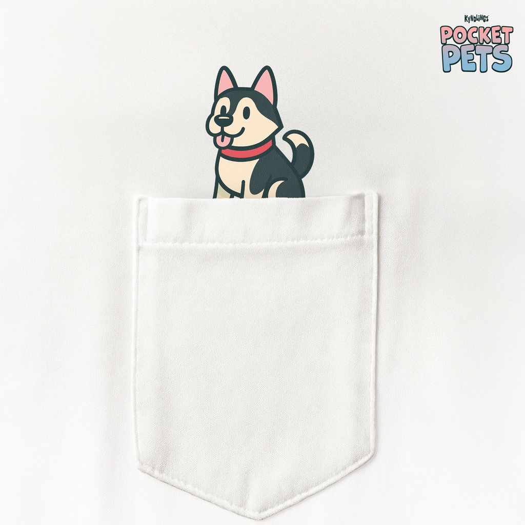 Husky T-Shirt: Pocket Pets By Kyndlings