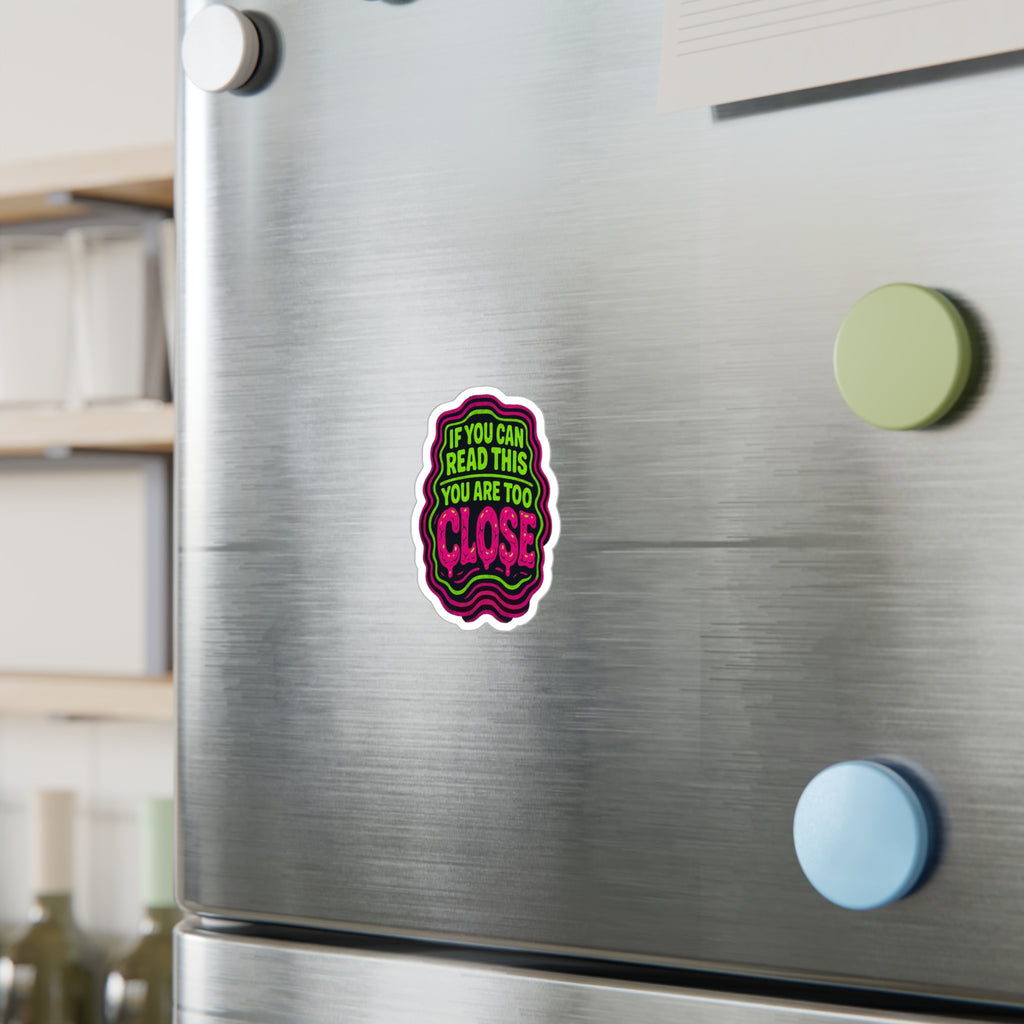 ANTISOCIAL Vinyl Sticker | If You Can Read This, You Are Too Close Decal | Funny Laptop & Water Bottle Sticker | Gift for Introverts