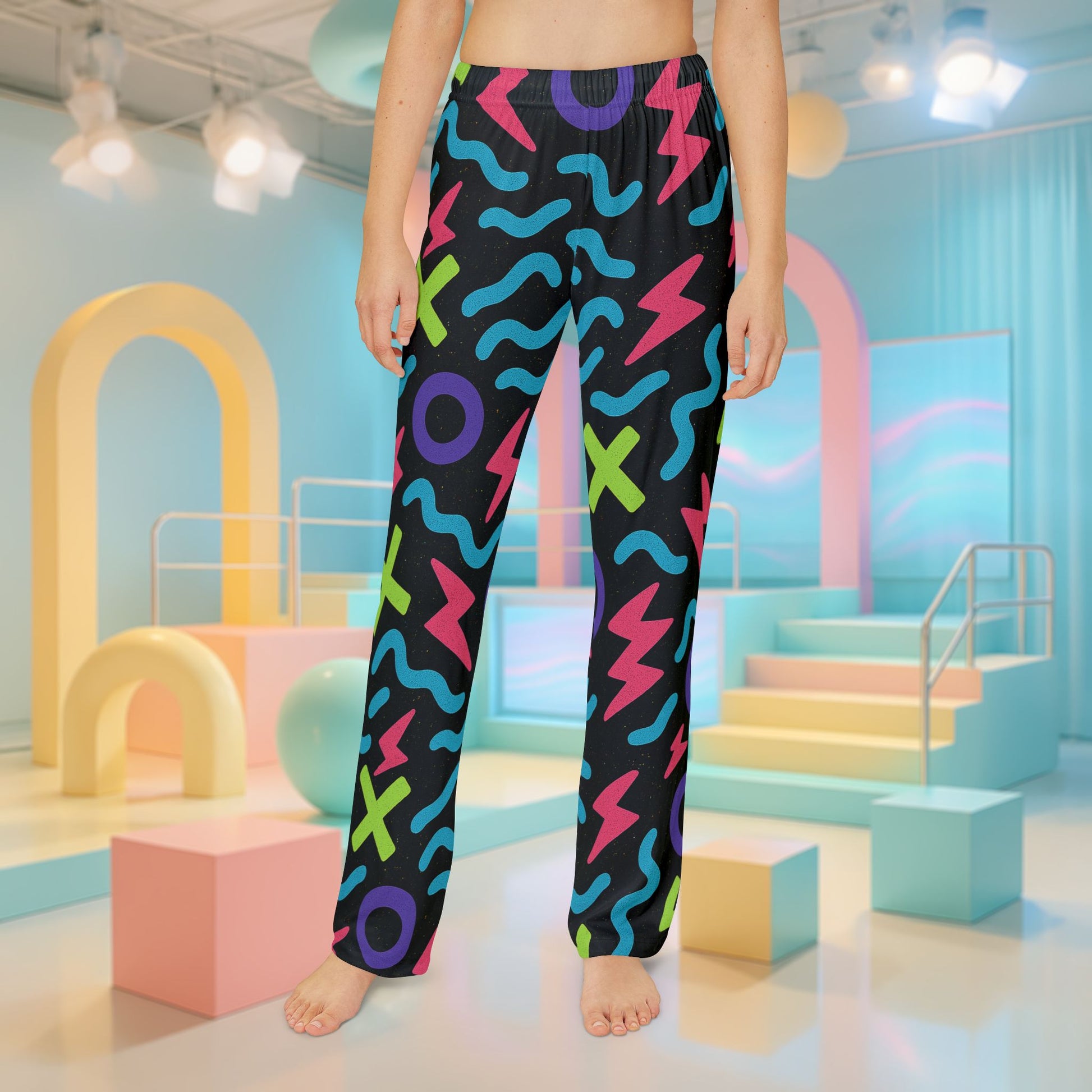 Colorful Kids Lounge Pants, Fun Pajama Bottoms, Playful Sleepwear, Cute Pants for Kids, Fun Patterns, Kids' Fashion