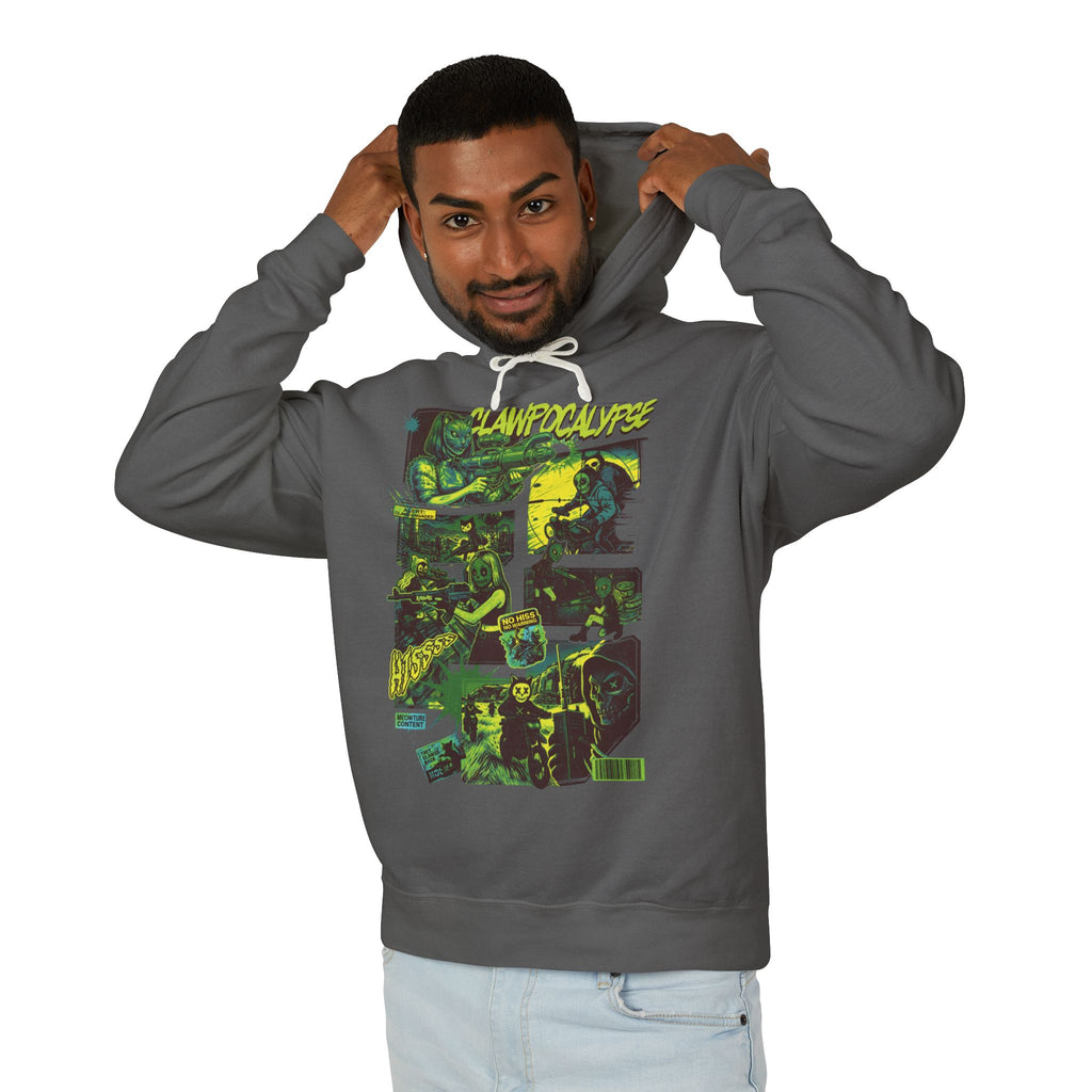 CAT-ACLYSM Hoodie - Comic Zine Style Retro Graphic Unisex Lightweight Hooded Sweatshirt