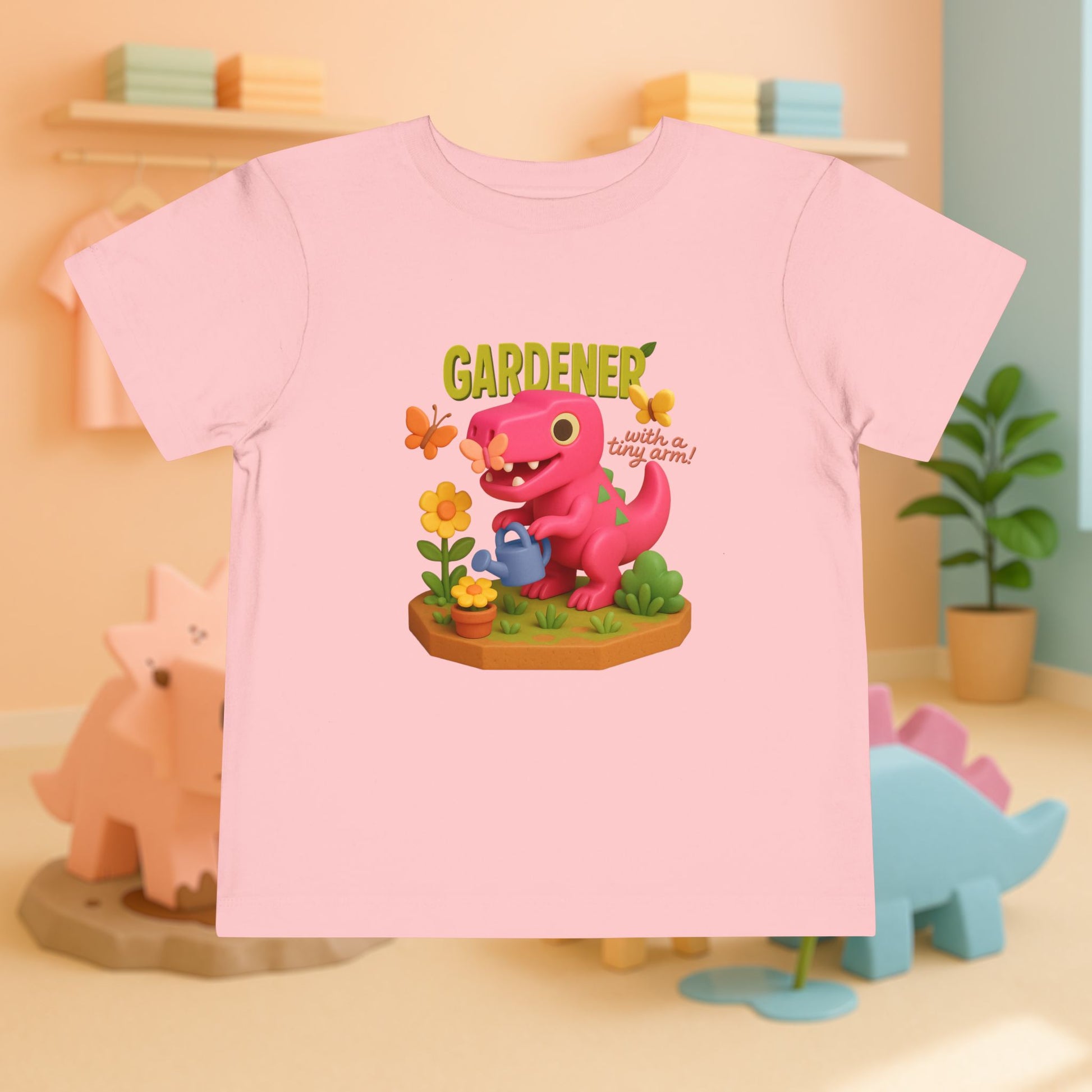 Gardener with a Tiny Arm! Tyra the T-Rex | Toddler Dinosaur Tee