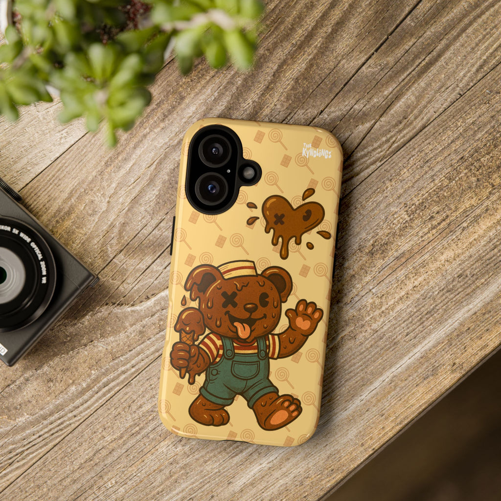 ChocoBear Phone Case - Melting Chocolate Bear Design for iPhone, Samsung Galaxy, and Google Pixel
