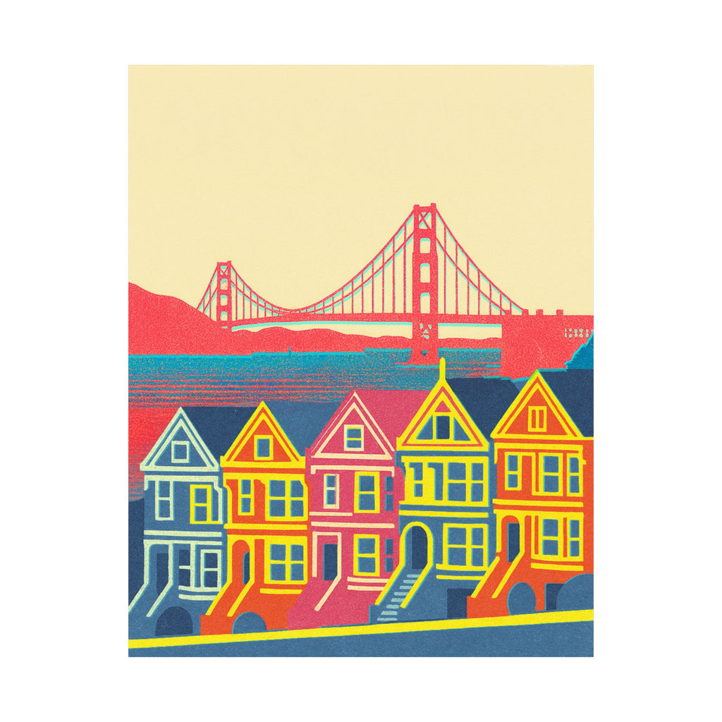 San Francisco Skyline Poster Minimal Poster