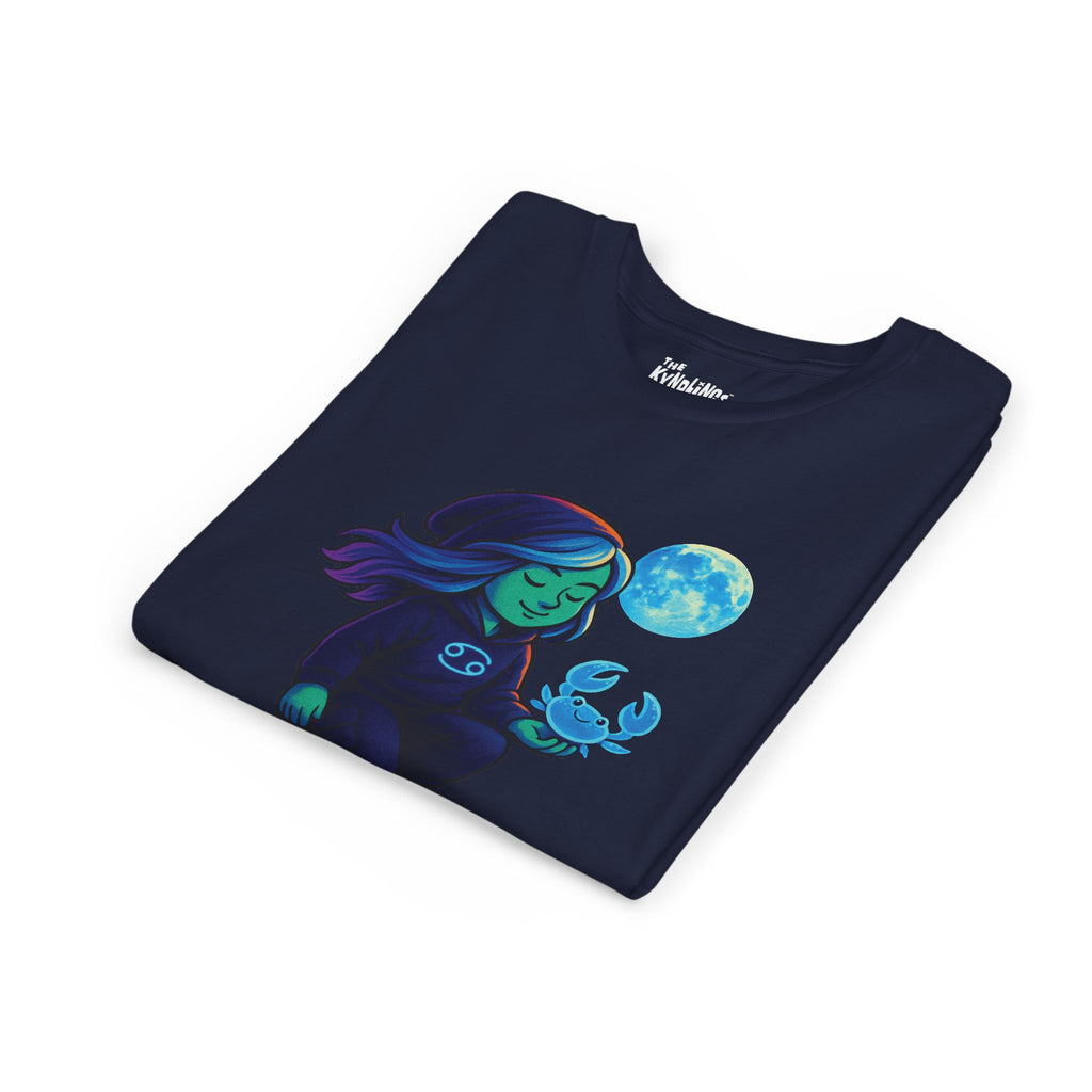 Cancer Zodiac Girl Youth T-Shirt