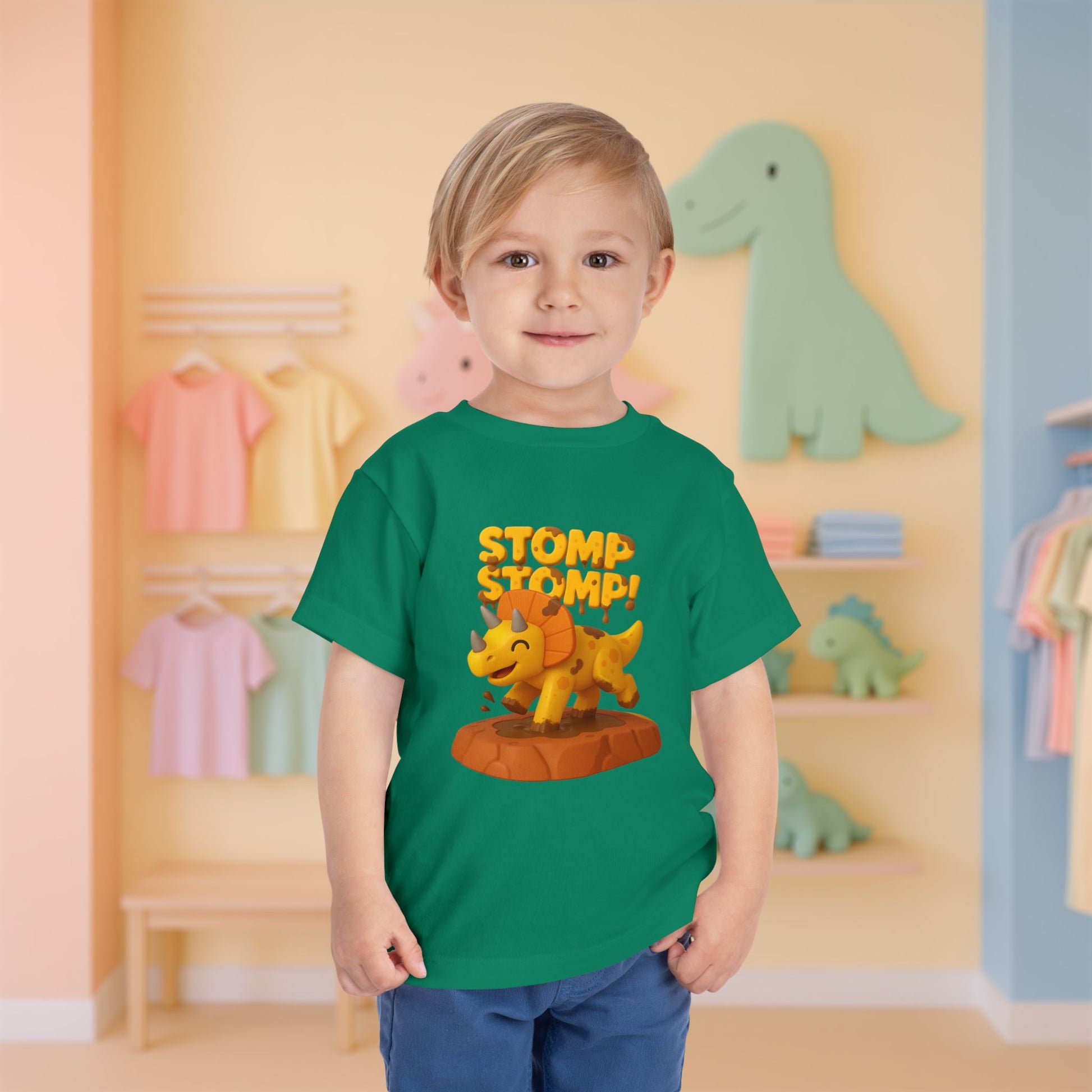 STOMP STOMP! Cera the Triceratops | Toddler Dinosaur Tee