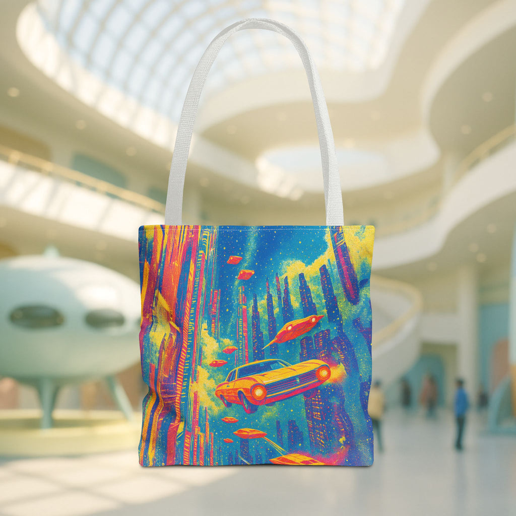 Retro-futuristic Tote Bag: VINTAGEGRAPH Collection