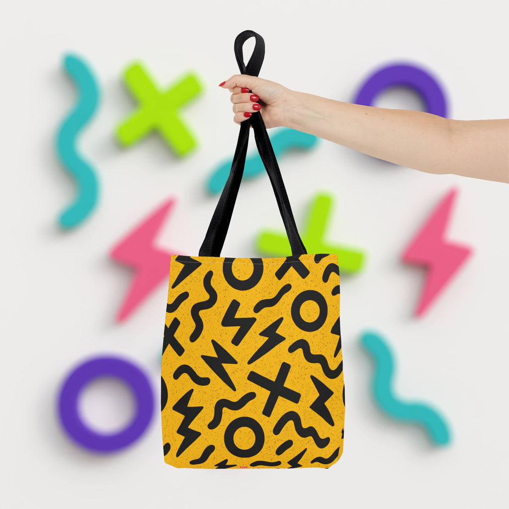 Kyndlings Canvas Tote Bag : 90s Pop Art Pattern, Reusable, Artist-Designed | The Kyndlings™ Add-On Gift or Everyday Carry
