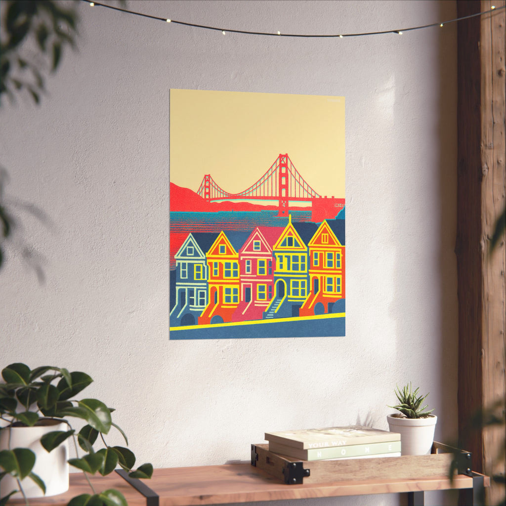 San Francisco Skyline Poster Minimal Poster