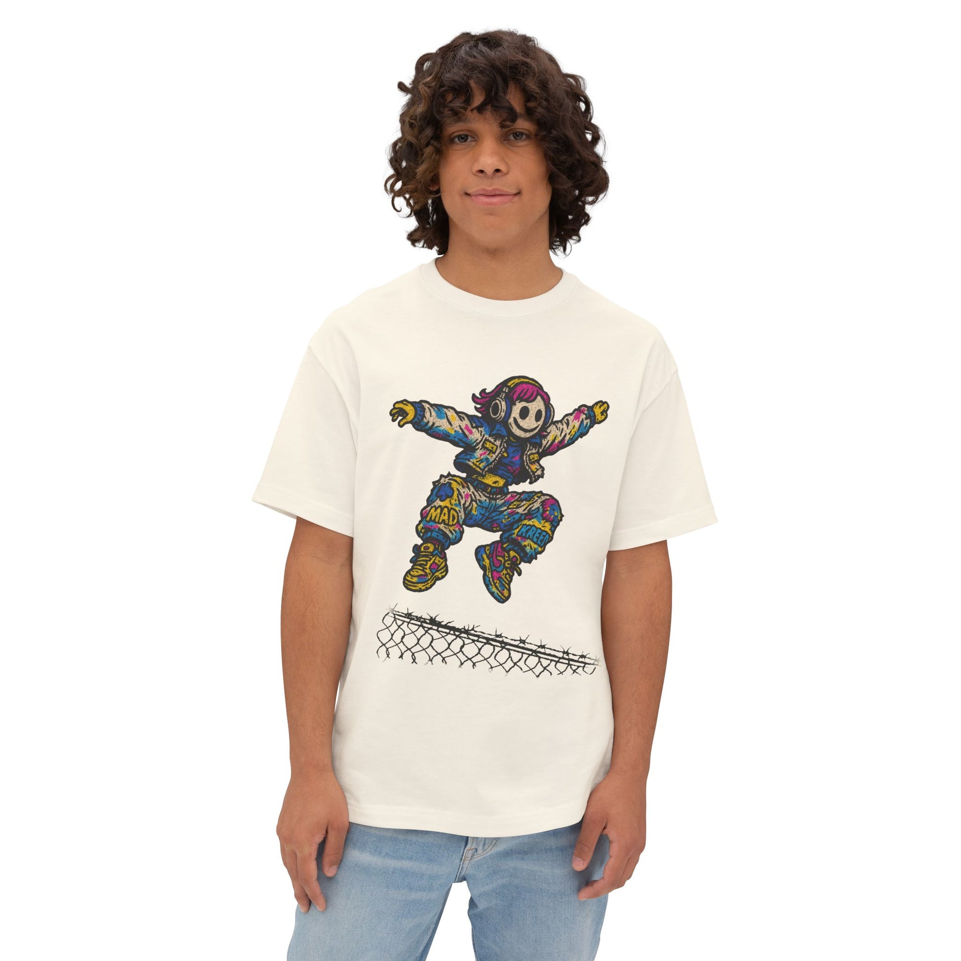 “Get Over It” Jump Shirt Oversized Boxy Tee