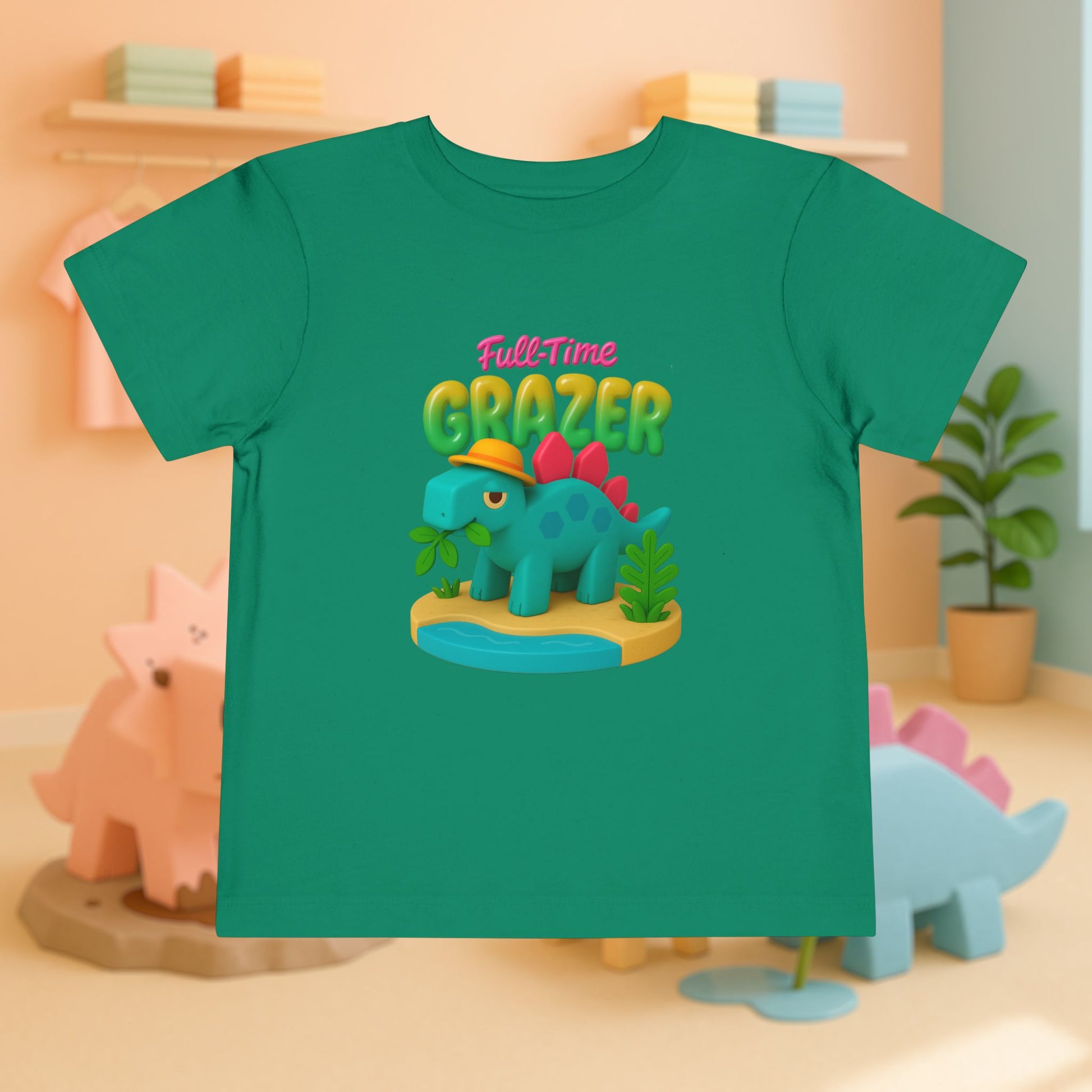 Full-Time Grazer! Steve the Stegosaurus | Toddler Dinosaur Tee