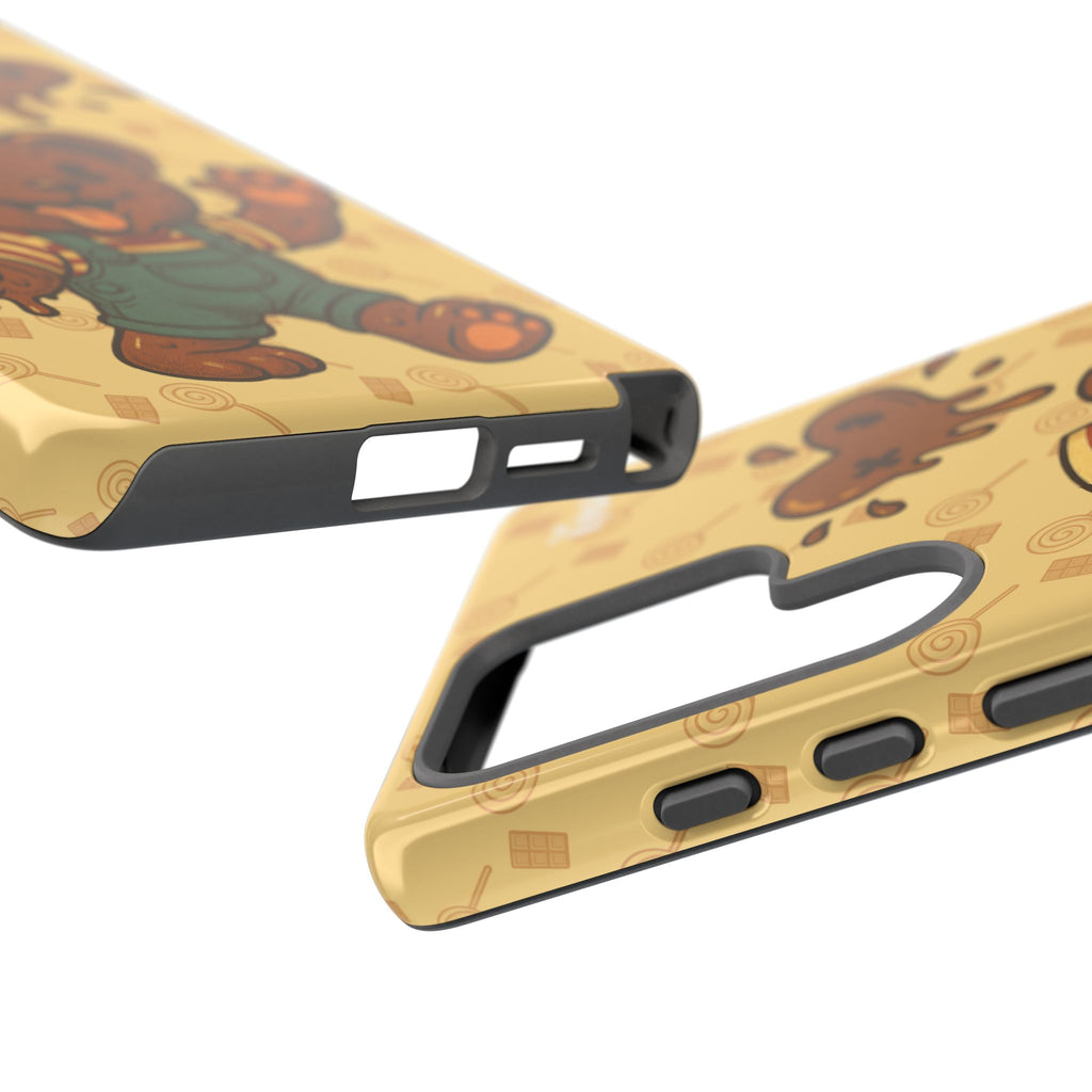 ChocoBear Phone Case - Melting Chocolate Bear Design for iPhone, Samsung Galaxy, and Google Pixel