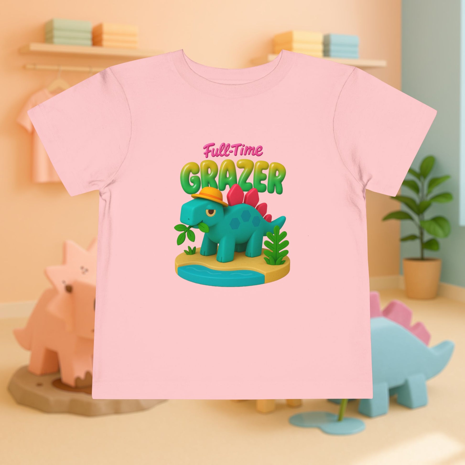 Full-Time Grazer! Steve the Stegosaurus | Toddler Dinosaur Tee
