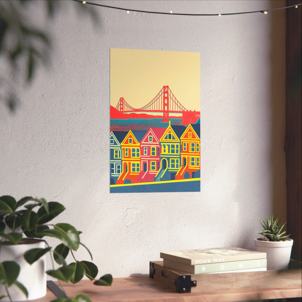 San Francisco Skyline Poster Minimal Poster