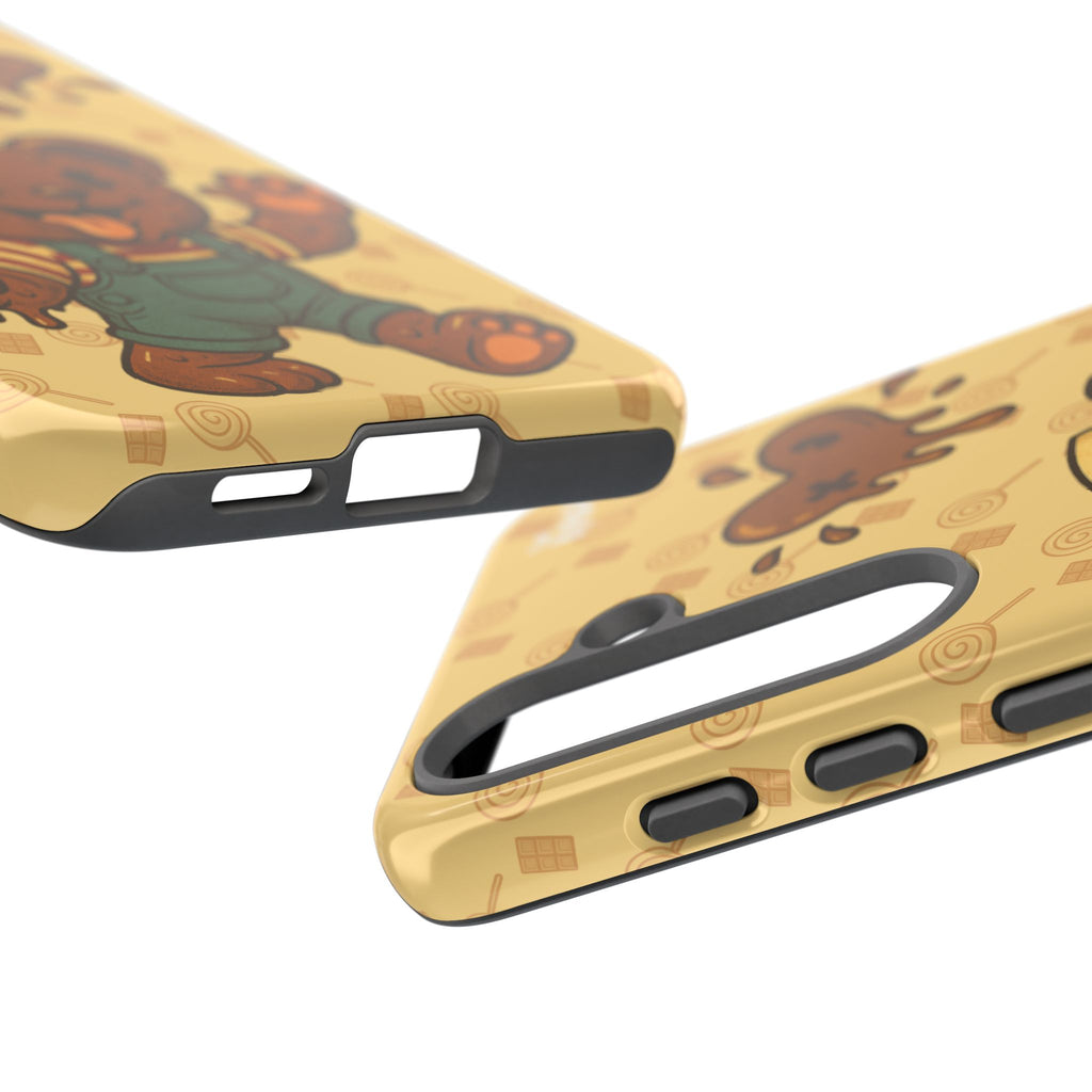 ChocoBear Phone Case - Melting Chocolate Bear Design for iPhone, Samsung Galaxy, and Google Pixel