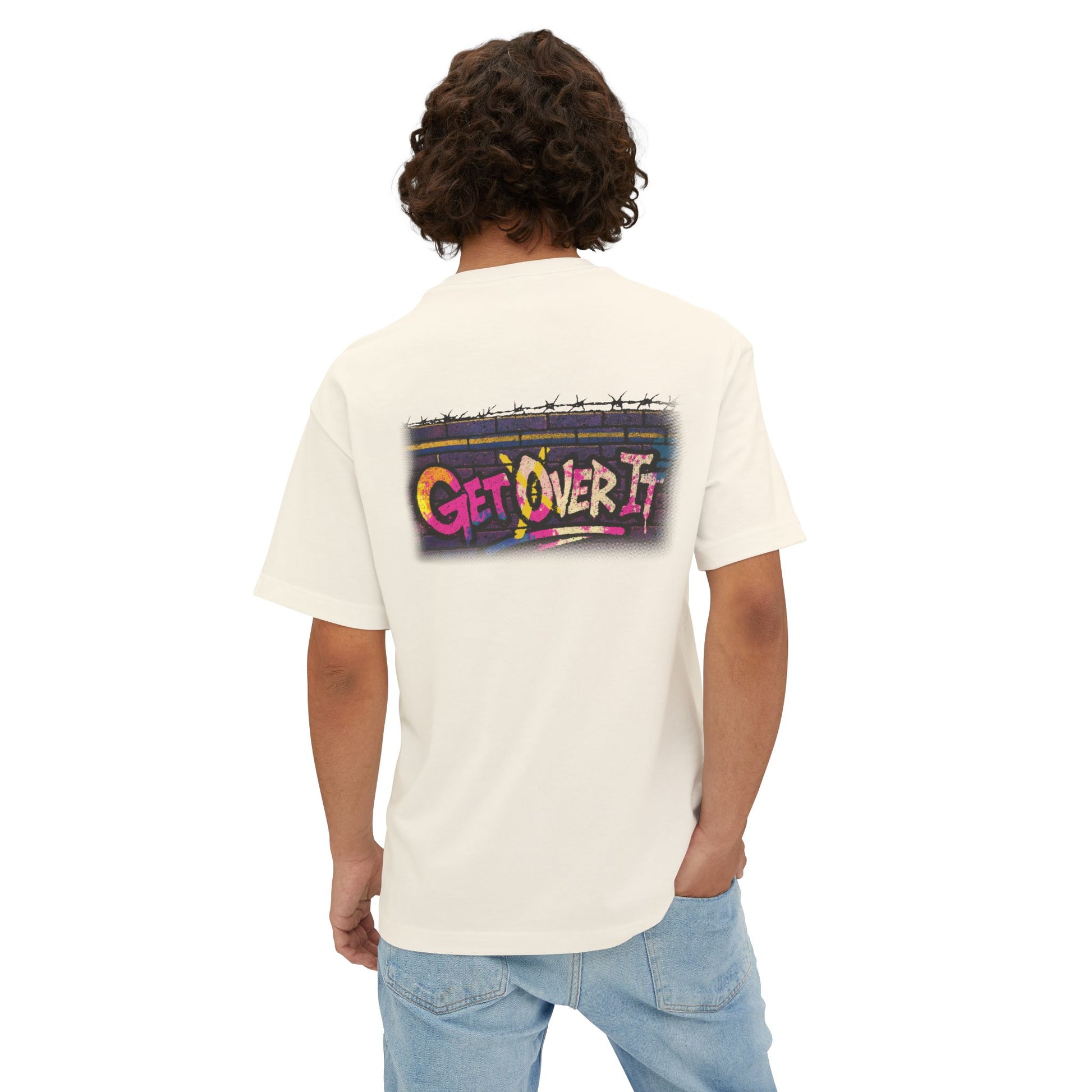 “Get Over It” Jump Shirt Oversized Boxy Tee