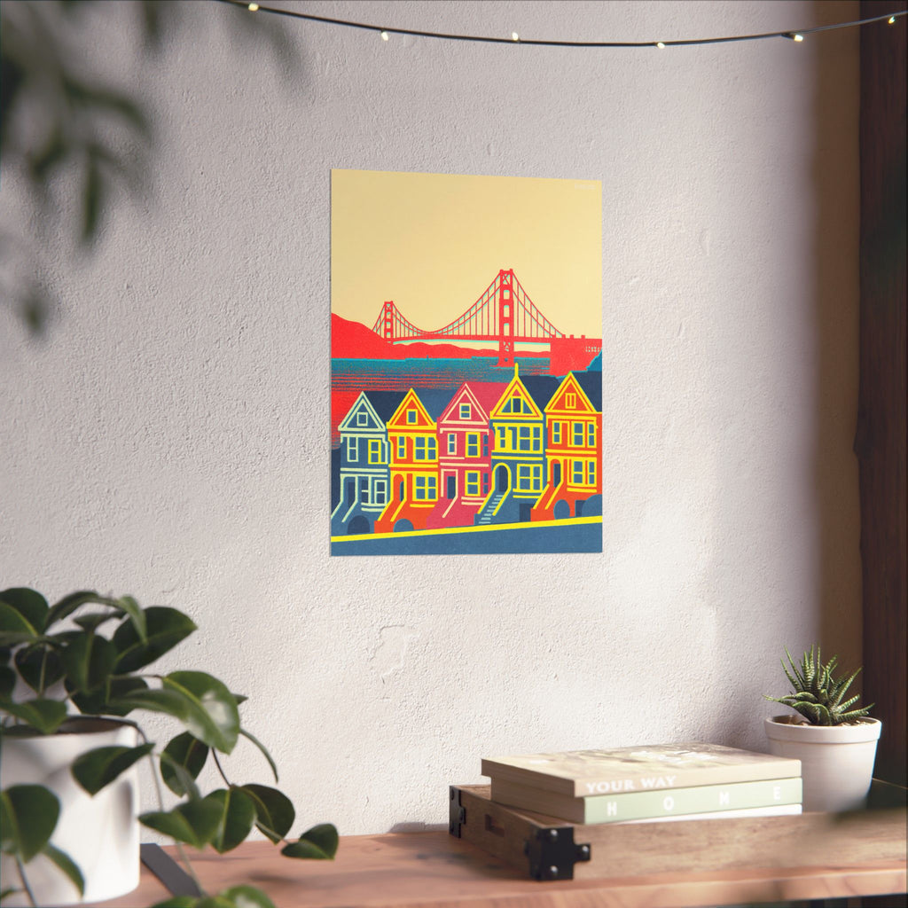 San Francisco Skyline Poster Minimal Poster